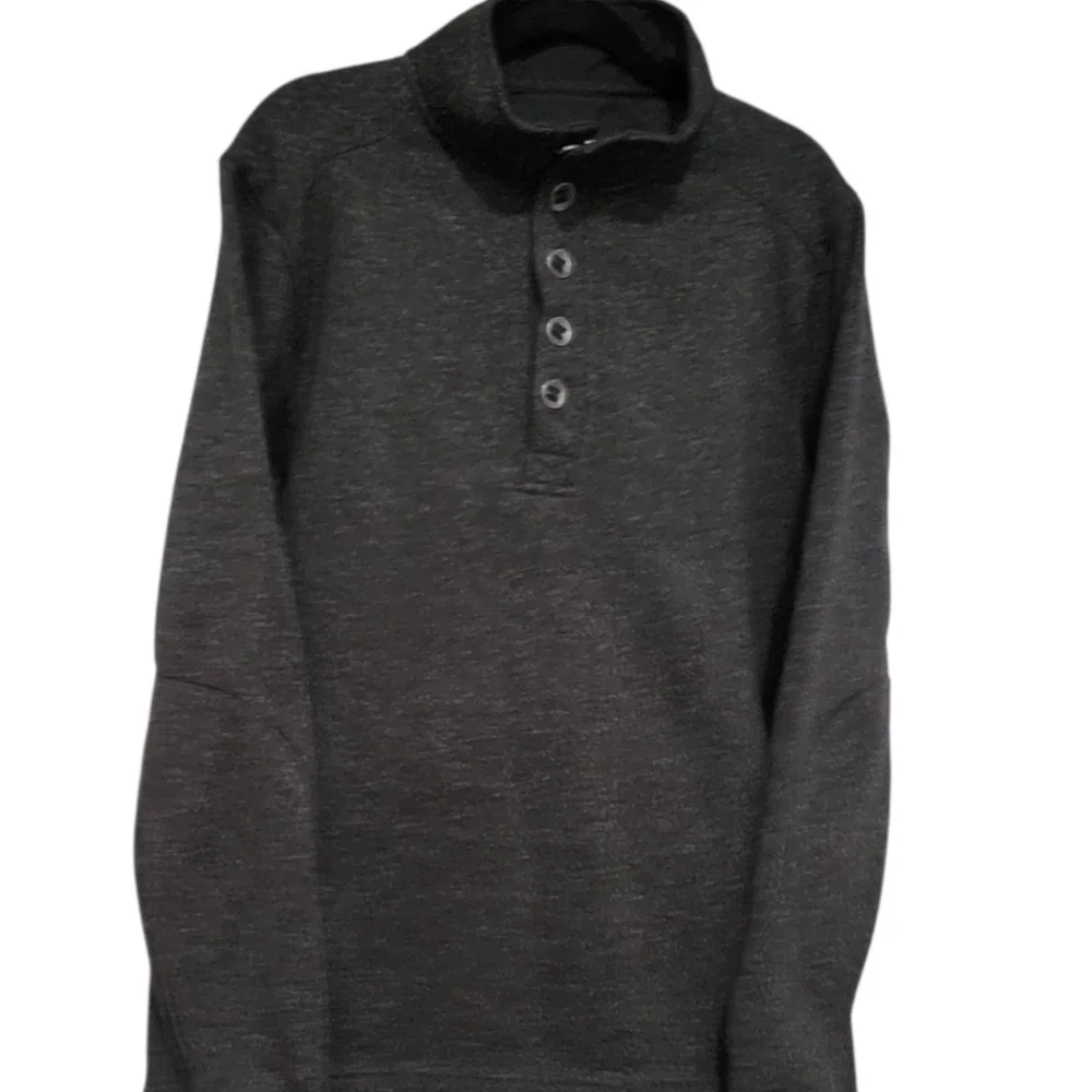 RedHead Men's Brown Sweater Henley Heathered Knit Heavy Pullover Jacket Large
